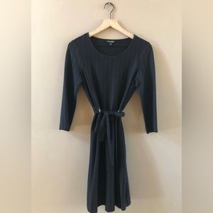 Massimo Dutti Black Pinstriped dress Small